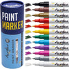 ACRYLICO SET OF 12 COLORS ACRYLIC PAINT PENS- EXTRA FINE TIP - Acrylico-Markers