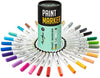 Acrylico Acrylic Paint Pens Set of 30 - Extra Fine Tip Point Pens with 6 Pastel Markers - Acrylico-Markers
